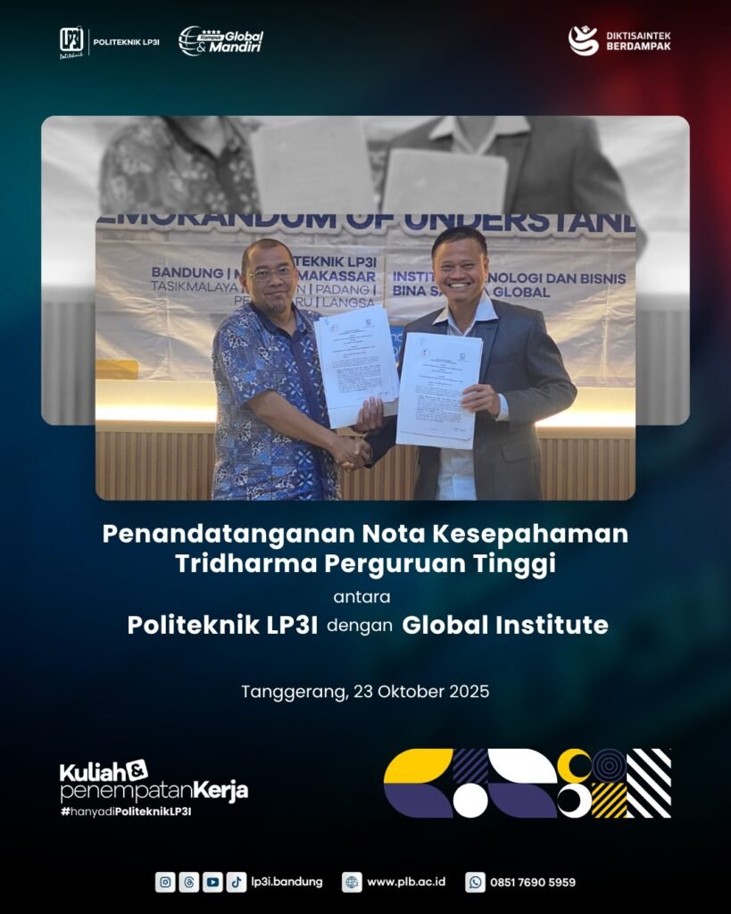 POLITEKNIK LP3I JALIN KERJA SAMA DENGAN GLOBAL INSTITUTE